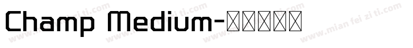 Champ Medium字体转换